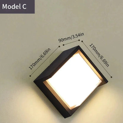 LED Outdoor Wall Light | Waterproof, PIR Motion Sensor for Balconies, Porches & Gardens