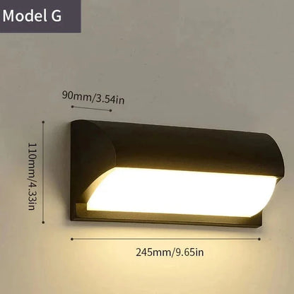 LED Outdoor Wall Light | Waterproof, PIR Motion Sensor for Balconies, Porches & Gardens