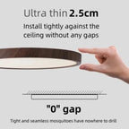 LED Ceiling Light | Ultrathin Wood Grain Design, Dustproof & Dimmable for Modern Interiors