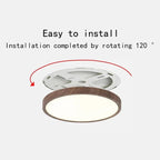 LED Ceiling Light | Ultrathin Wood Grain Design, Dustproof & Dimmable for Modern Interiors