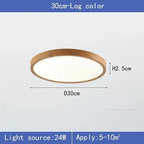 LED Ceiling Light | Ultrathin Wood Grain Design, Dustproof & Dimmable for Modern Interiors