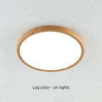 LED Ceiling Light | Ultrathin Wood Grain Design, Dustproof & Dimmable for Modern Interiors