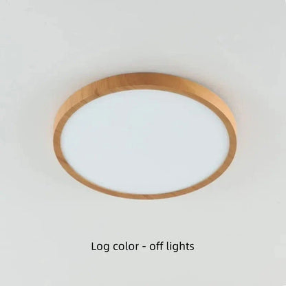 LED Ceiling Light | Ultrathin Wood Grain Design, Dustproof & Dimmable for Modern Interiors