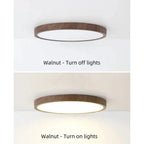 LED Ceiling Light | Ultrathin Wood Grain Design, Dustproof & Dimmable for Modern Interiors
