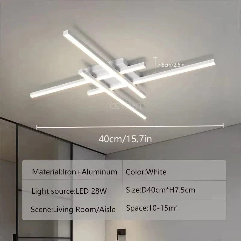 Modern LED Ceiling Light | Energy Efficient, Soft Illumination & Available in 30/40/50cm for Bedroom and Living Room