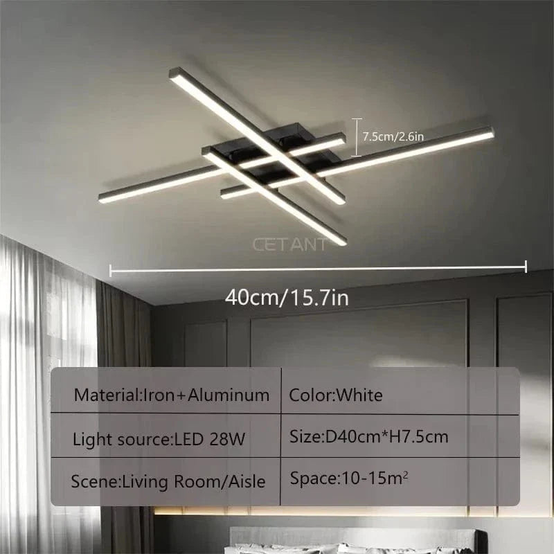 Modern LED Ceiling Light | Energy Efficient, Soft Illumination & Available in 30/40/50cm for Bedroom and Living Room