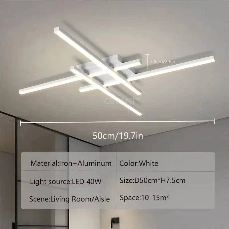 Modern LED Ceiling Light | Energy Efficient, Soft Illumination & Available in 30/40/50cm for Bedroom and Living Room