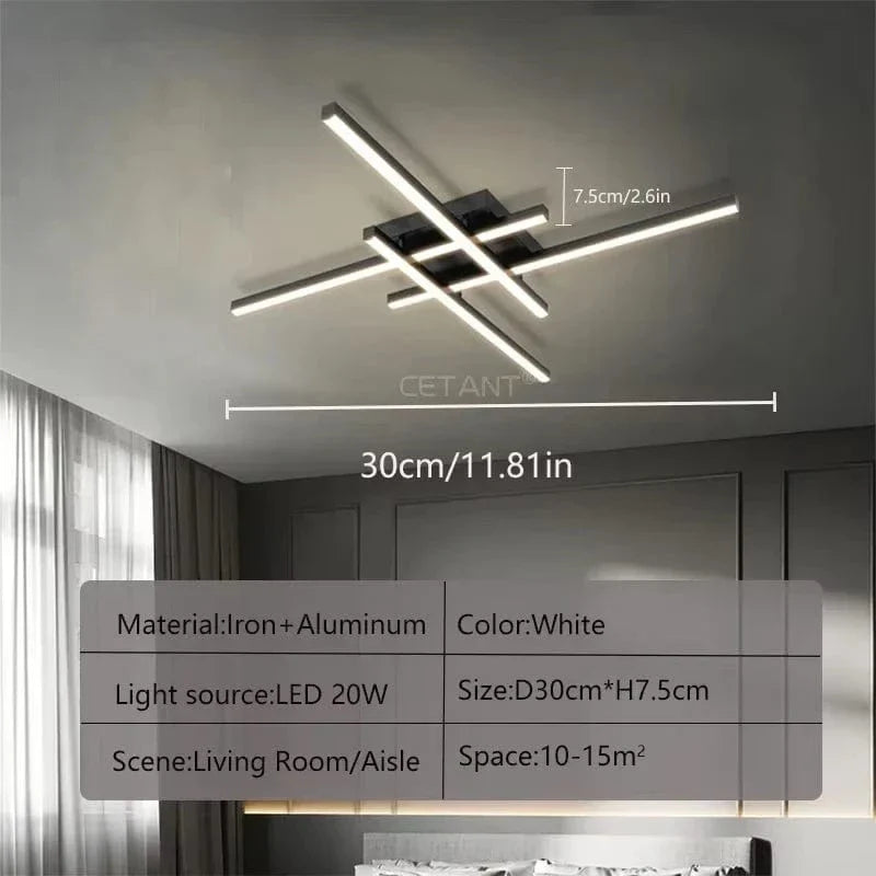Modern LED Ceiling Light | Energy Efficient, Soft Illumination & Available in 30/40/50cm for Bedroom and Living Room