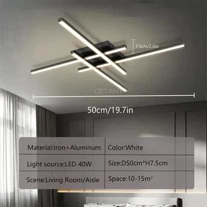 Modern LED Ceiling Light | Energy Efficient, Soft Illumination & Available in 30/40/50cm for Bedroom and Living Room