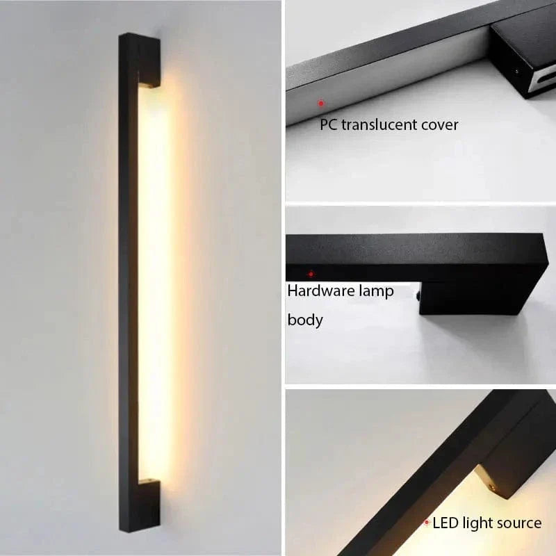 Modern Minimalist LED Wall Lamp | Adjustable Brightness, Multiple Sizes & Ideal for Living Room or Bedroom Decor
