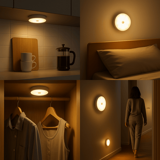 Rechargeable Motion Sensor LED Light | Energy-Saving, USB Rechargeable & Ideal for Hallways, Stairs, Wardrobes & Cupboards