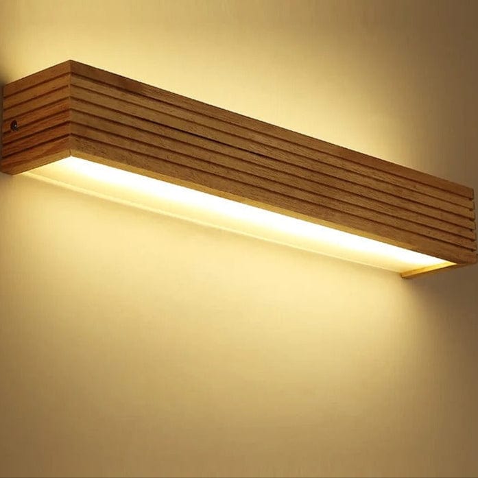 Nordic LED Wooden Wall Sconce | Up and Down Lighting, Energy Efficient Design for Bedroom, Living Room & Bathroom