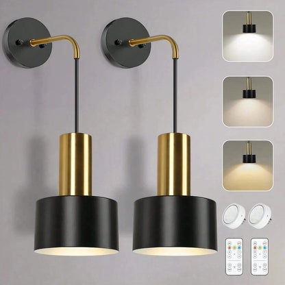 Wireless Rechargeable Wall Lamp | Remote Control, Adjustable Brightness & Color Temperature for Bedrooms and Foyers