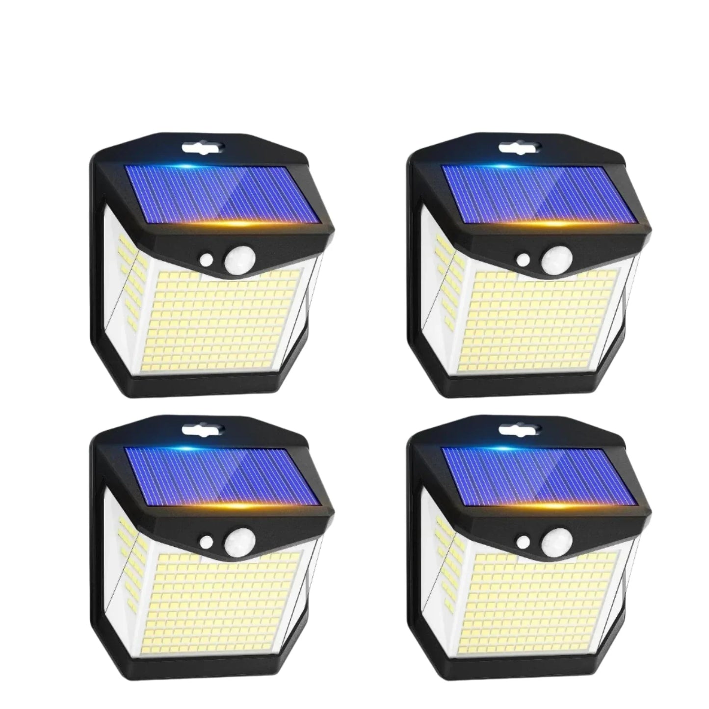 2x Solar LED Wall Light with Motion Sensor | Waterproof, 270° Wide Angle & 3 Modes for Outdoor Security in Gardens and Yards