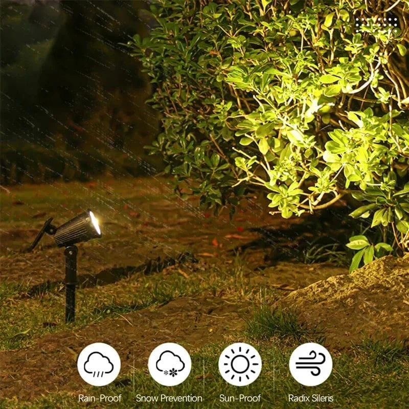 Solar-Powered LED Garden Spotlight | Weather-Resistant, Adjustable & Ideal for Pathways, Patios & Outdoor Spaces