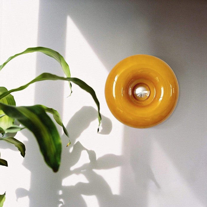 LED Donut Wall Light/Table Lamp - Modern Design for Home Decor & Ambient Lighting