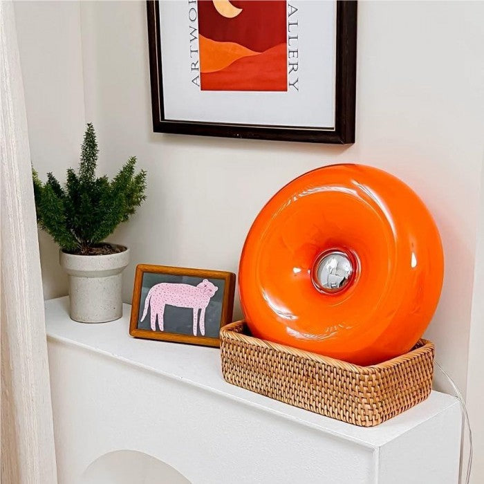 LED Donut Wall Light/Table Lamp - Modern Design for Home Decor & Ambient Lighting