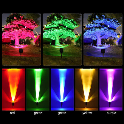 Waterproof Solar LED Multi-Zoom Spot Light | Adjustable Zoom. Eco-Friendly & Ideal for Garden and Outdoor Landscape Lighting