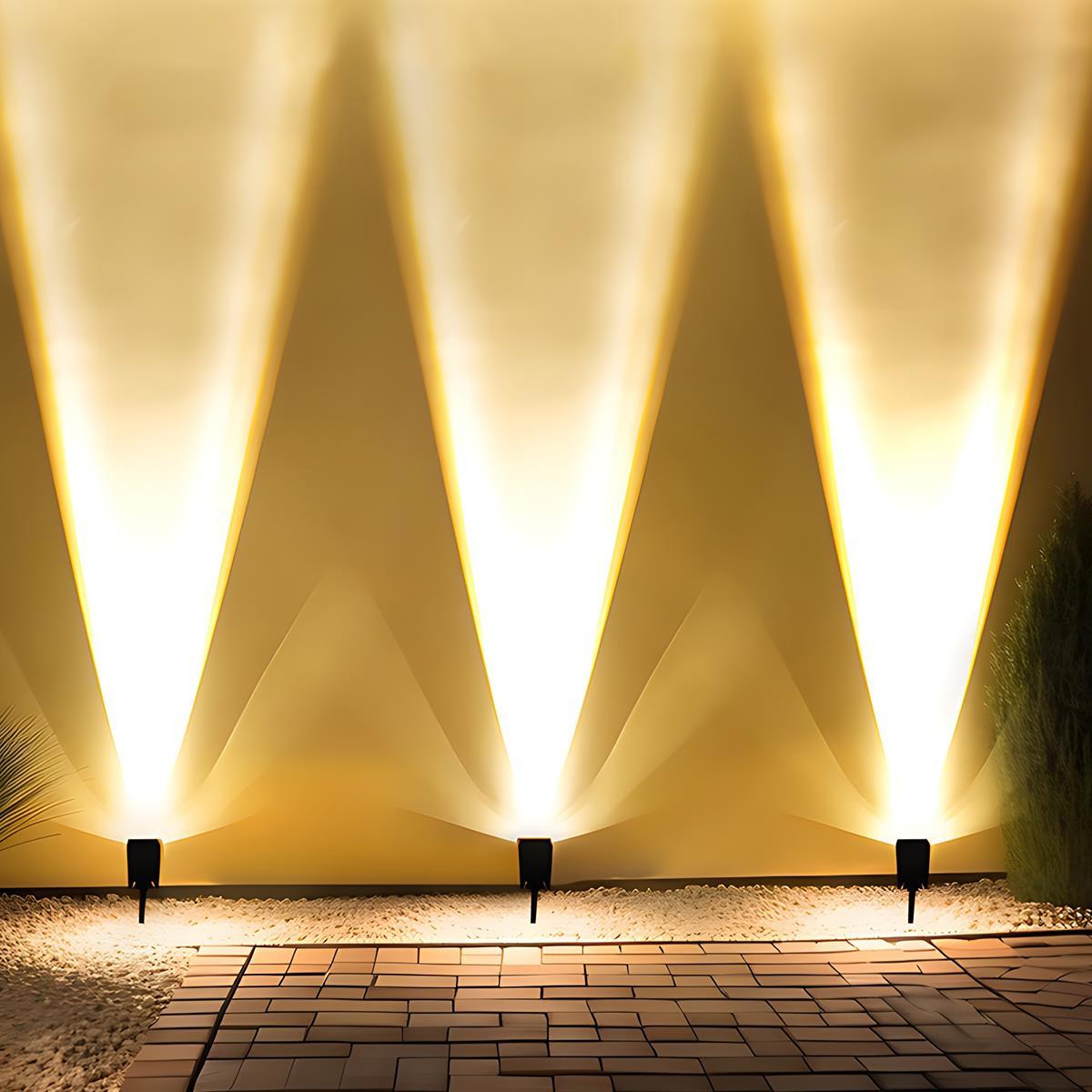 Waterproof Solar LED Multi-Zoom Spot Light | Adjustable Zoom. Eco-Friendly & Ideal for Garden and Outdoor Landscape Lighting