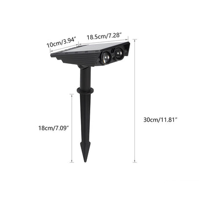 Waterproof Solar LED Multi-Zoom Spot Light | Adjustable Zoom. Eco-Friendly & Ideal for Garden and Outdoor Landscape Lighting