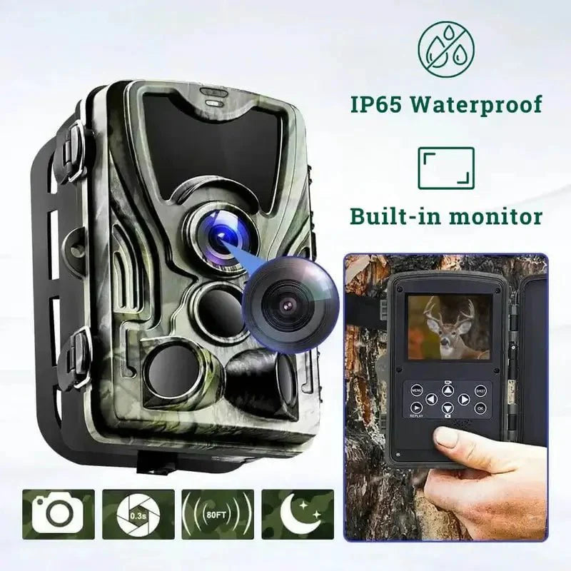 4G Wildlife Camera | Hunting Game Cameras, Full HD, Motion Detection & Infrared for Hunting, Security, and Wildlife Observation