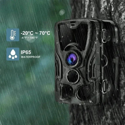 Wild Motion Detection Camera | Garden Wildlife Camera IP65 Waterproof, Full HD & Ideal for Hunting, Wildlife Observation & Security Monitoring