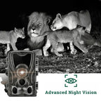 Wild Motion Detection Camera | Garden Wildlife Camera IP65 Waterproof, Full HD & Ideal for Hunting, Wildlife Observation & Security Monitoring