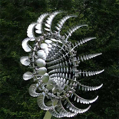 Anti-Rust Kinetic Metal Wind Spinner Windmill for Outdoor Garden Decor & Landscaping