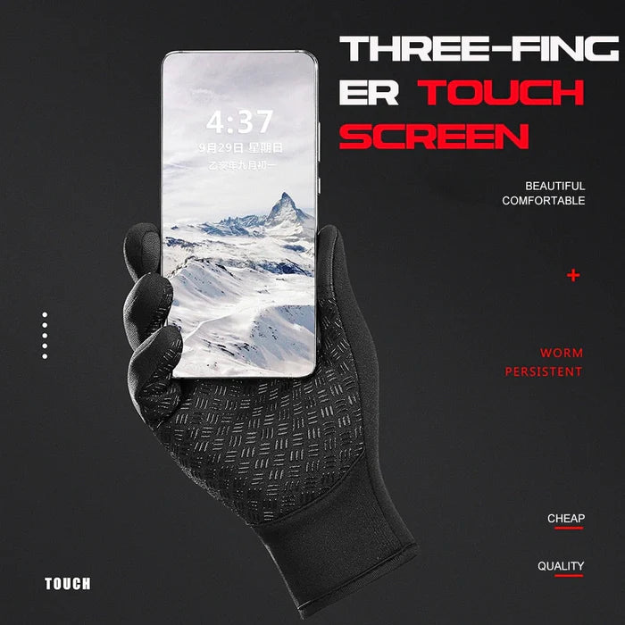 Waterproof Thermal Gloves for Men & Women | Touchscreen & Windproof | Anti-Slip Grip for Running, Cycling & Driving