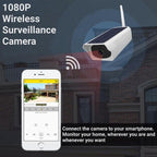 Wireless Solar Surveillance Camera with Night Vision and Motion Detection for Home Security and Outdoor Monitoring