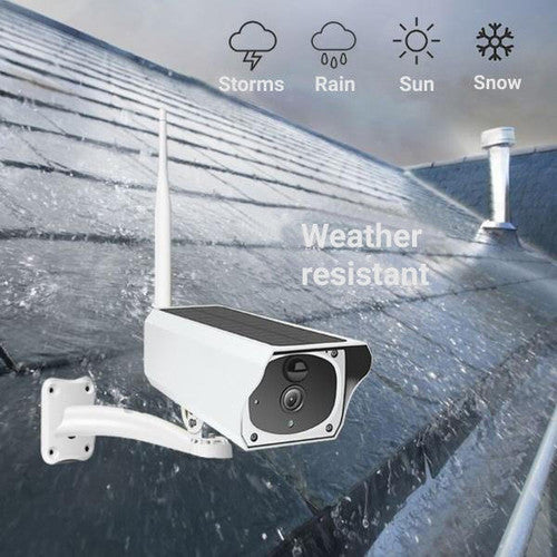 Wireless Solar Surveillance Camera with Night Vision and Motion Detection for Home Security and Outdoor Monitoring