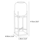 Solar Floor Lamp Lantern - Waterproof LED Outdoor Lighting for Patios, Gardens, and Backyards