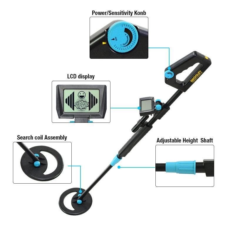 Underground Metal Detector Waterproof Portable Adjustable Length  Metal Detector Gold Hunter