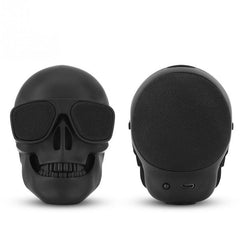 Black Skull Speaker Bluetooth  Stereo Speaker