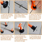 No.1 Reusable Tile leveling System Alignment Spacers 50Pcs - Balma Home