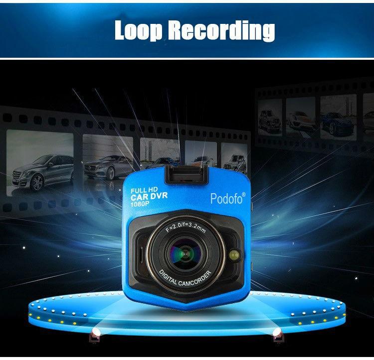 Dash Cam Full HD 1080P + 16GB Card