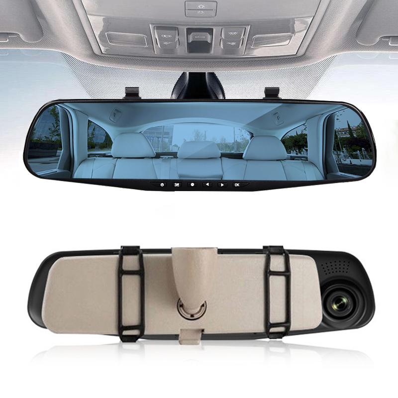 Dual Lens DashCam Vehicle Front and Rear Car Camera HD 1080P Video Recorder