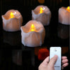 Image of Battery Candles - Remote Control Flameless Candles 3 pcs