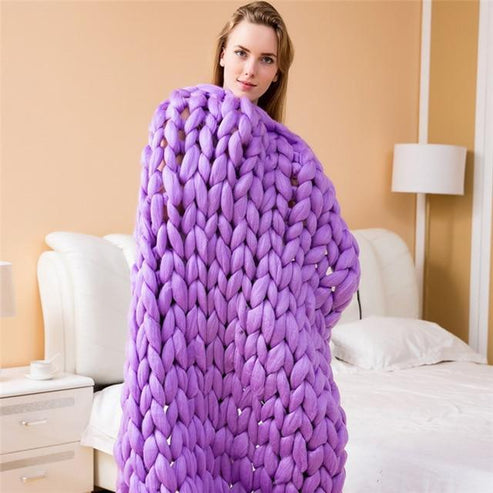 Chunky Strickdecke CozyKnit