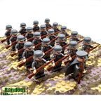 21PCs/set WWII Army Military Building Blocks German France Italy Japan Britain - Balma Home