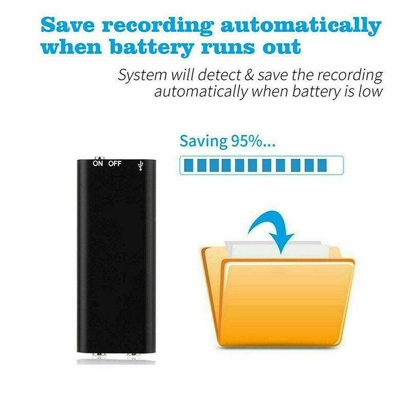 Mini Voice Recorder - Mini Audio Recorder - Mini Recording Device - Smallest Hidden Audio Recorder